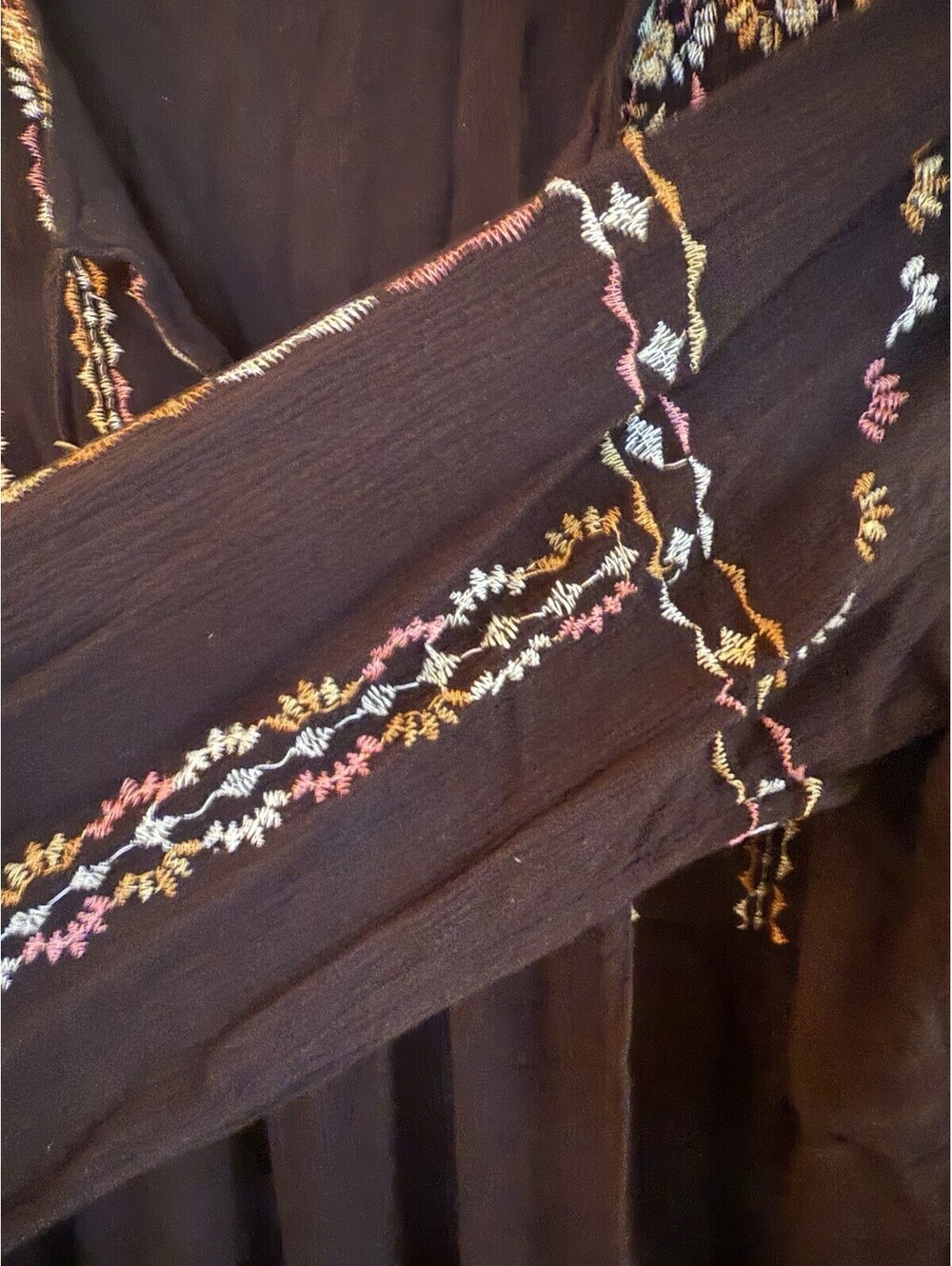 Knox Rose Bohemian Black Dress L - Picture 6 of 9